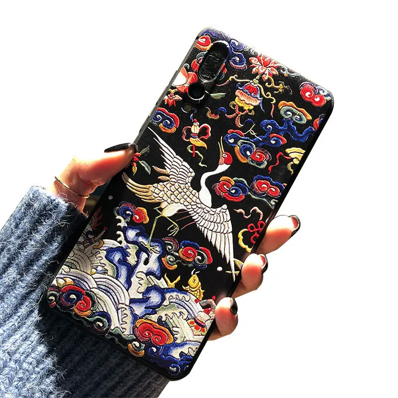 Чехол с 3D рельефным рисунком для Huawei Mate 20 P30 P20 P10 Honor 30i 30 V9 V10 9X 8X V20 Plus Pro Lite Nova 5
