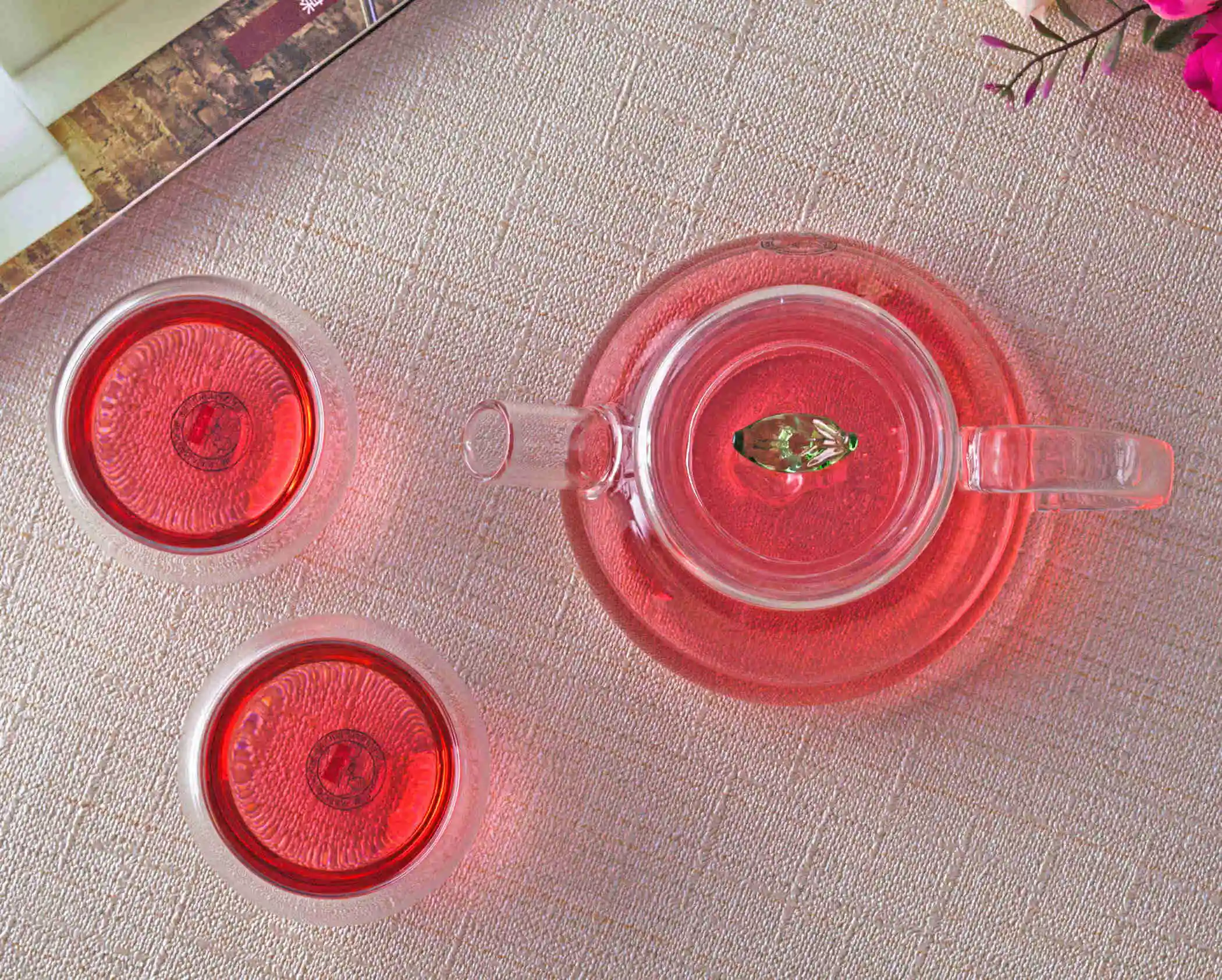 1 х 3 в кунг фу Кофе Чай Set 260ml жаростойкое стекло маленький чайник w/ infuser + 2*30 мл