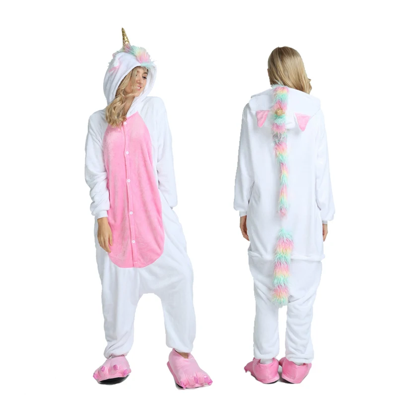 Onesie Оптовая продажа животных кигуруми Хаски звезда Единорог Комбинезоны для