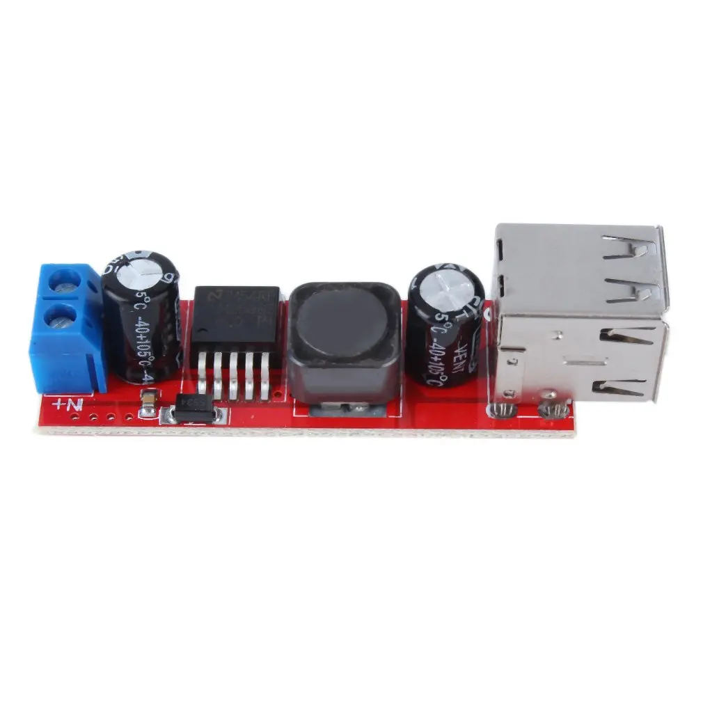 DC 6 V-40 V до 5V 3A 150KHZ Частота двойной USB зарядка DC-DC понижающий модуль преобразователя
