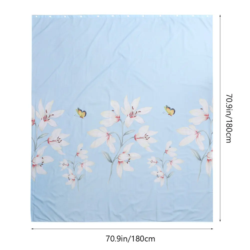 1 шт. занавеска для душа с цветочным узором | Дом и сад