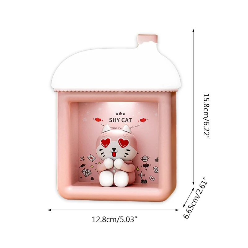 67JC Снежный дом светодиодная лампа милый Санта снеговик Китти USB Рождественский