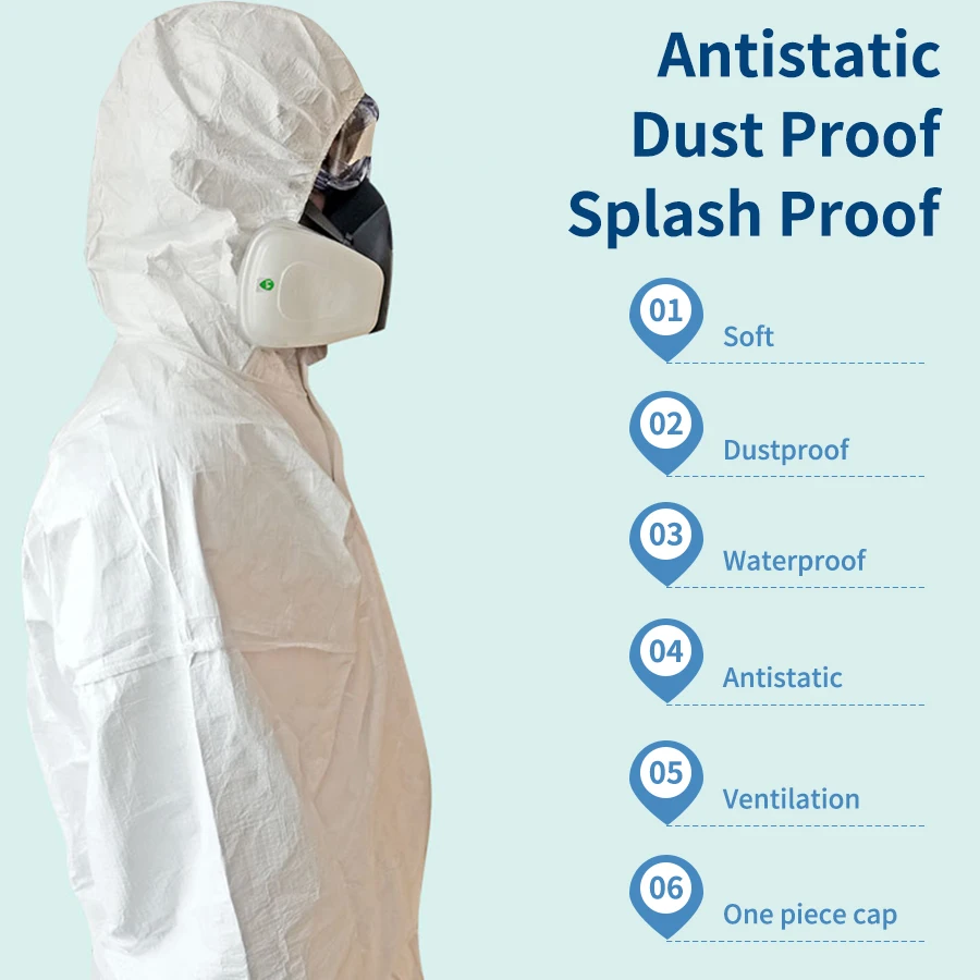 Промышленная распылительная краска 1422A защитный костюм для одежды одноразовое