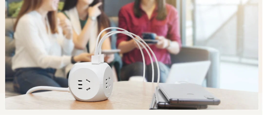 Xiaomi Youpin кубическая розетка Rubik с адаптером питания Smart Fast 3 Национальный стандартный разъем 2USB1Type-C1.5m удлинитель