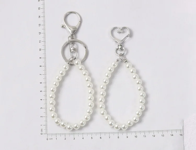 Симпатичный женский брелок для ключей от автомобиля украшение жемчуг кисточка