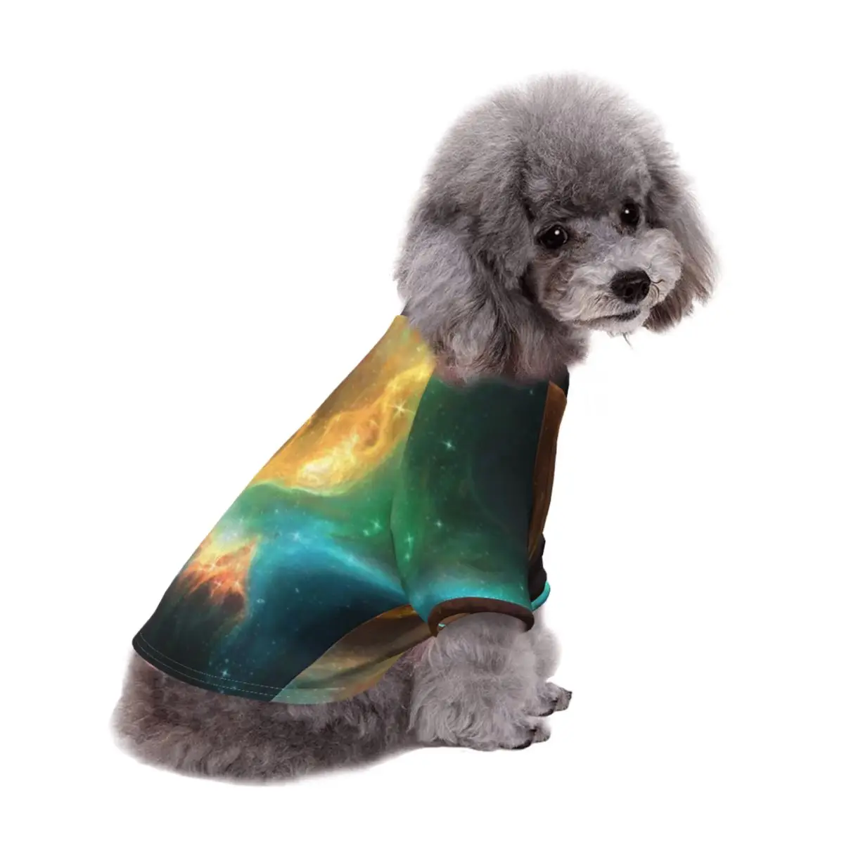 

Starry Galaxy Pet Dog Sweaters Night Sky For Small Medium Pets Printed Puppy Outfit French Bulldog Chihuahua Dogs T Shirt