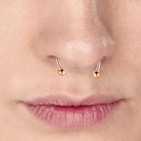 new arrival chic nose ring reusable alloy fake magnetic false nose ring horseshoes non piercing rings jewelry for party bar gift
