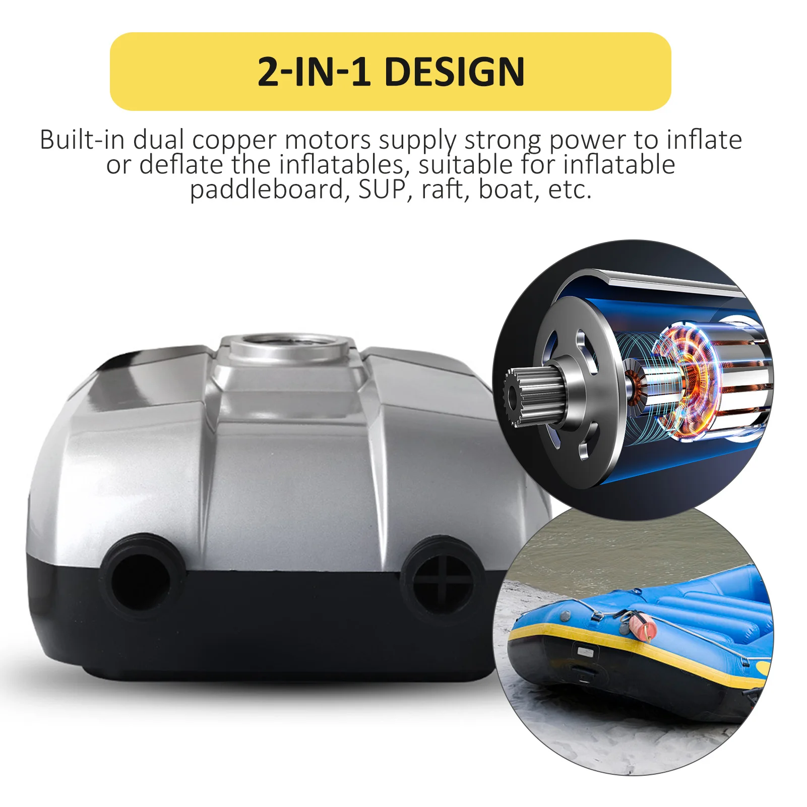 Sup electric air pump 12V fast inflator with digital display for surfboards and inflatable boats | Спорт и развлечения