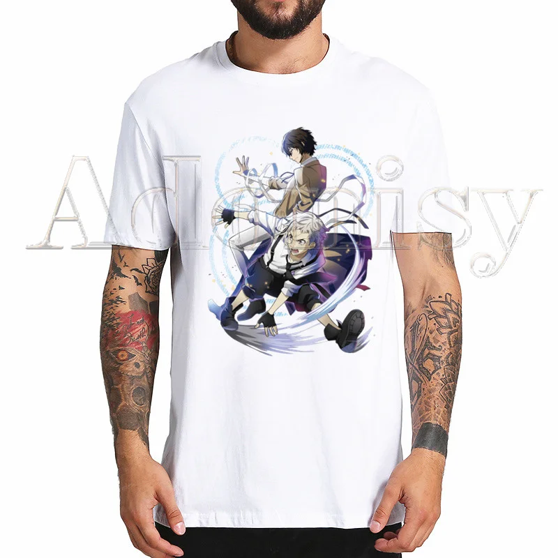 

Bungou Stray Dogs T Shirt Men Shirts QualitySummer Top Tshirts Short Sleeves Tees T-Shirt