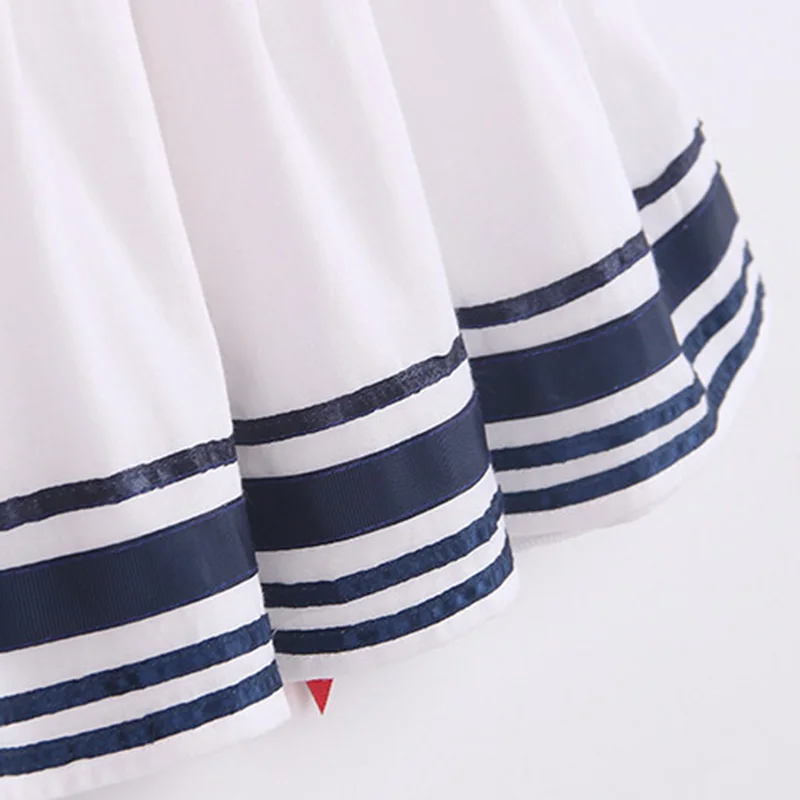 Nimble/платье для девочек свадебная одежда до колена с круглым вырезом хлопковые