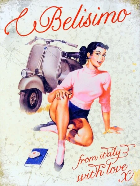 

Lebelisimo Italy, Retro replica vintage style metal sign/plaque Gift