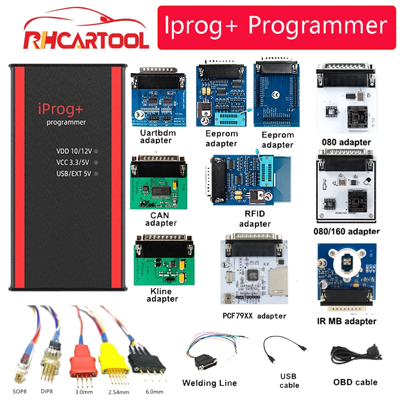 Программатор IPROG + Iprog Pro V85 поддержка нового года 3 в 1 IMMO сброс подушек