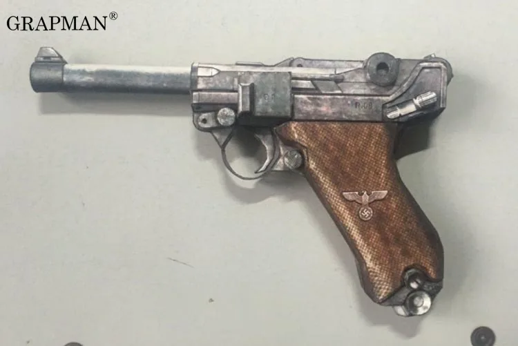 Ruggie P08 модель пистолета оружие пистолет 3D рисунки ручной работы военная бумажная
