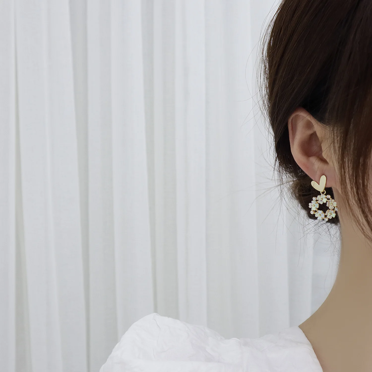 Ювелирные изделия корейский асимметричный ЛЮБОВЬ любовное письмо симфонический