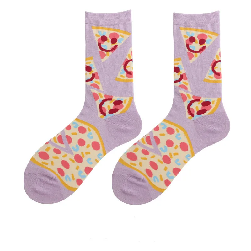 

[EIOISAPRA]Fashion Tide Socks Creative Casual Cartoon Women Socks College Style Candy Color Colorful Cotton Funny Heap Heap Sox