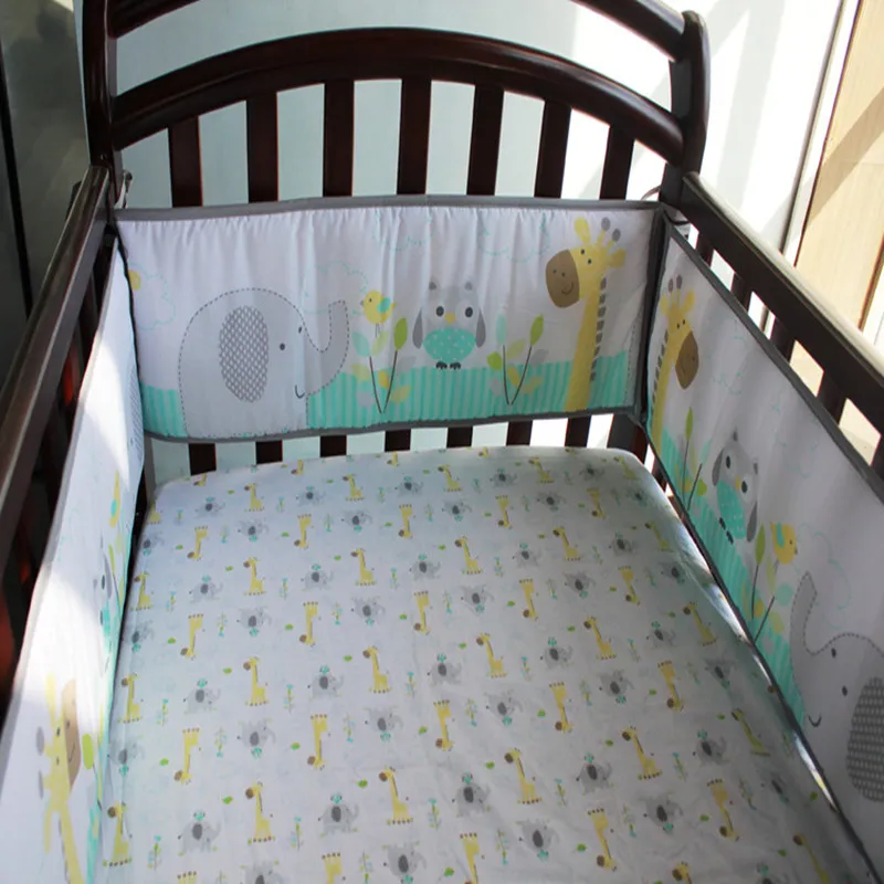 Акция Комплект постельного белья для кроватки 100% хлопок детские товары 7 шт.