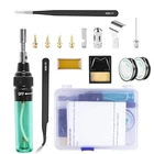 Набор паяльников, беспроводной Газовый паяльник с 8 наконечниками, Регулируемый температурный сварочный инструмент, набор паяльников для ремонта Diy