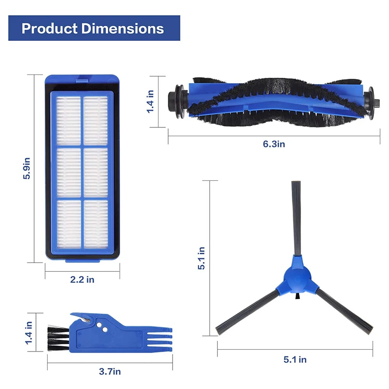 

Suitable for Eufy Robovac ing Robot Accessories 11S Max 15C Max Roller Brush Side Brush Filter