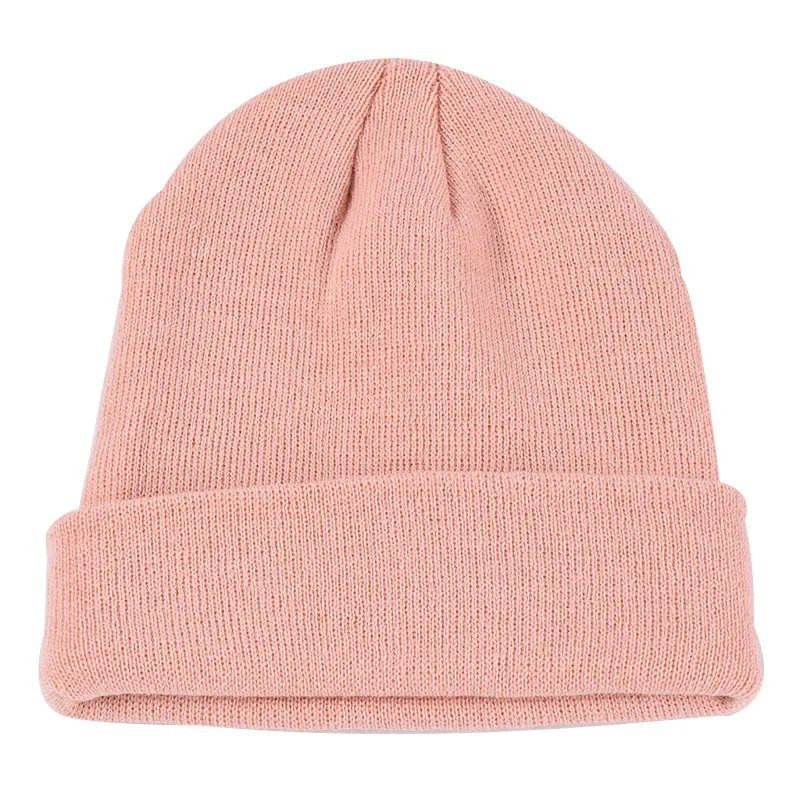 BUTTERMERE Skullies Beanies зимняя шапка для мужчин и женщин корейская мода теплая однотонная оранжевая желтая красная синяя черная Повседневная вязаная шапка - Цвет: orangepink