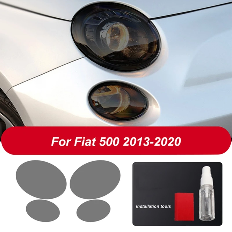 車のヘッドライト用の新しいTPU保護フィルム,fiat 500 abarth 2013-2020