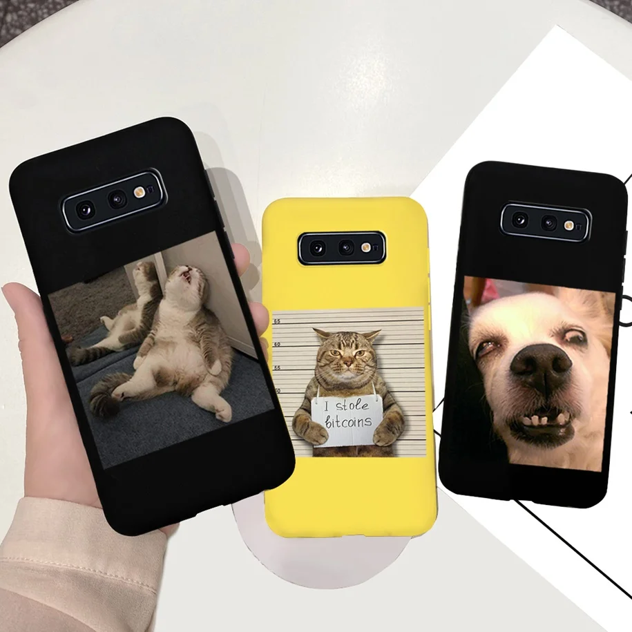 Чехол для Samsung Galaxy S10 Plus S10e + чехол с простым любовным сердцем мягкая задняя защита