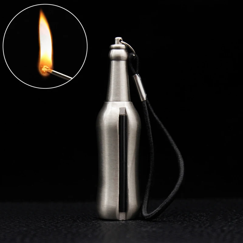 Цинковый сплав Постоянный матча нападающий кремневый поджигатель Портативный