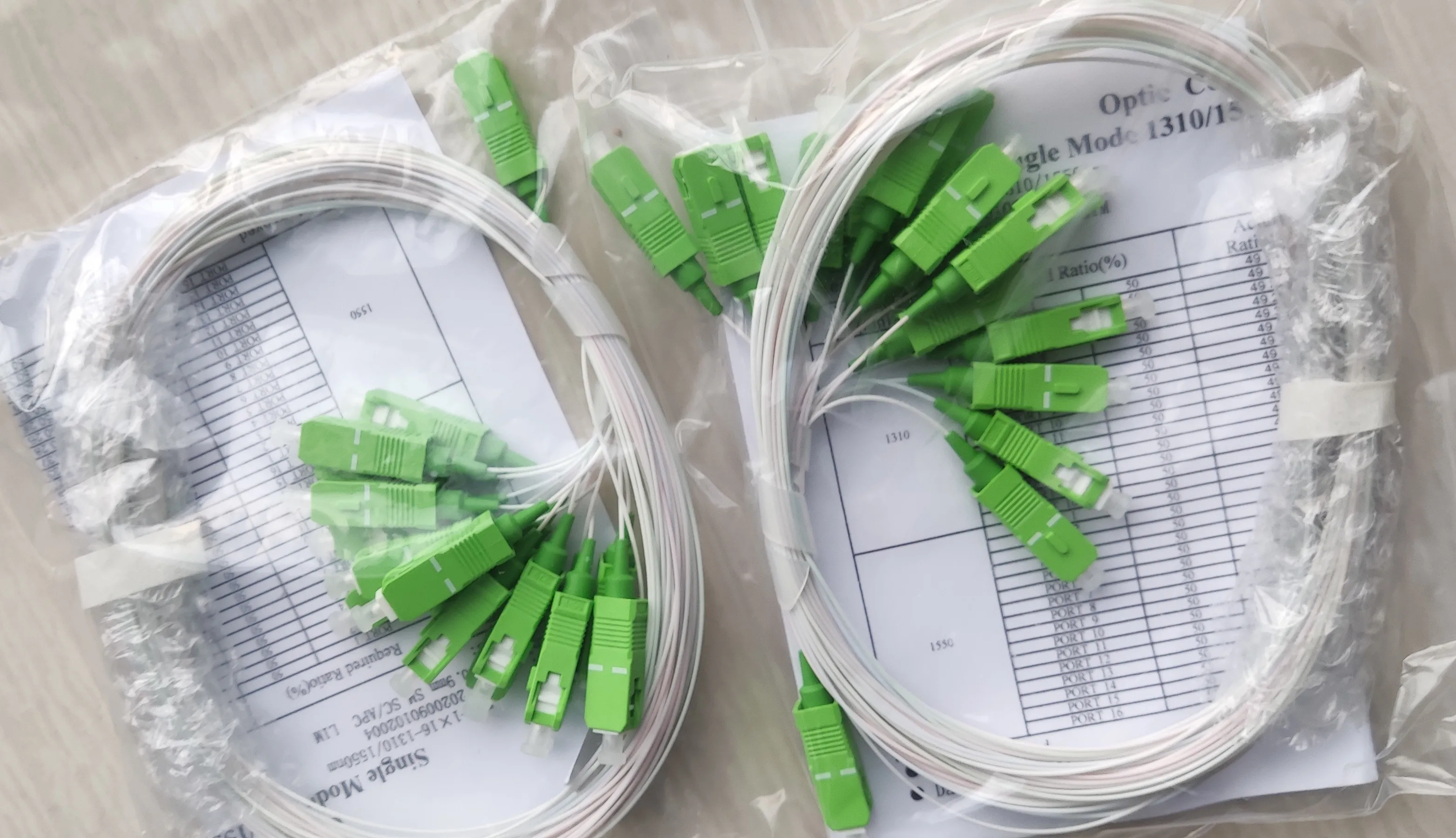 Оптоволоконный ПЛК Сплиттер 30 шт./лот 1x16 SC/APC 0 9 мм FTTH оптический сплиттер APC