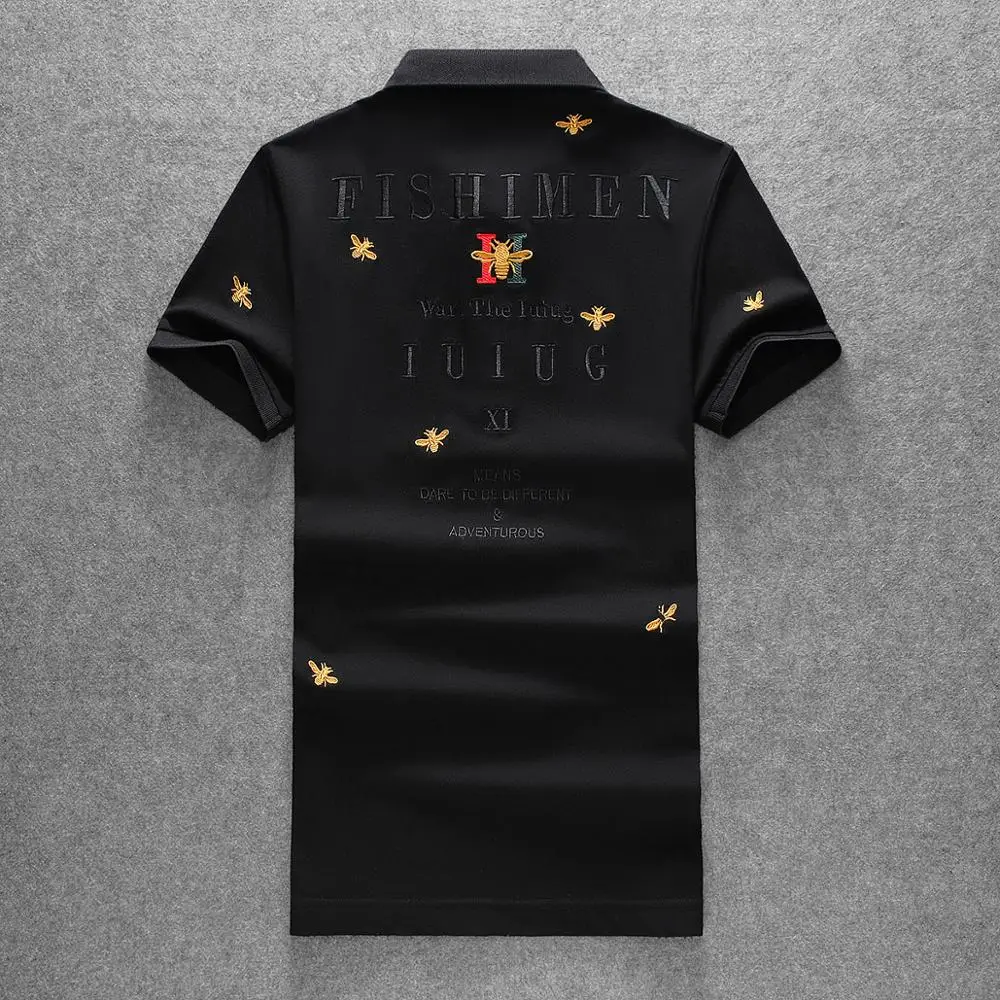 

Quality Men's Great Polo Shirt 2021 Summer Mercerized Cotton Polos Brand Embroidery Short Sleeve Shirt 4xl 5XL E164