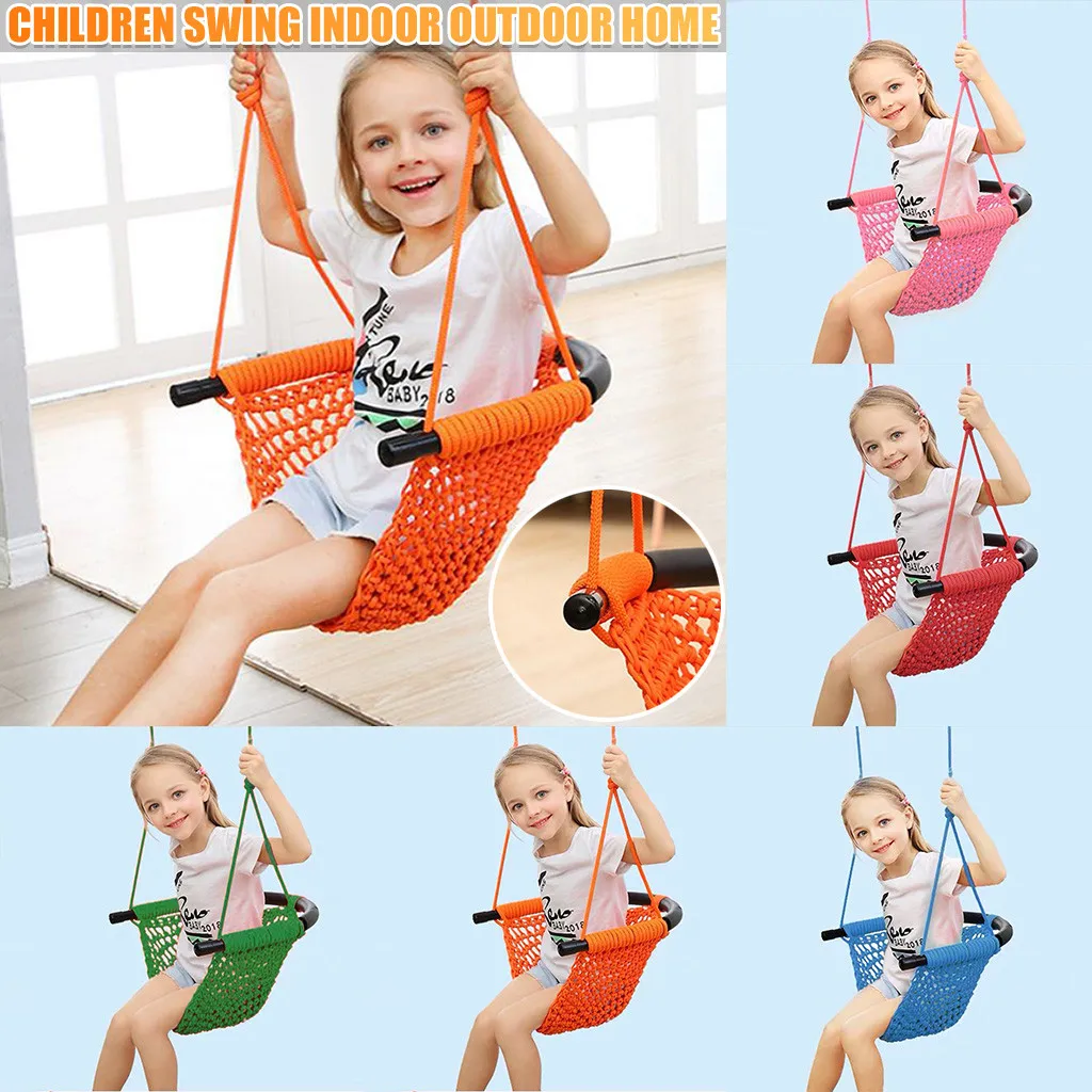 Регулируемые веревки для качелей детей сверхмощный гамак игры в саду и на улице