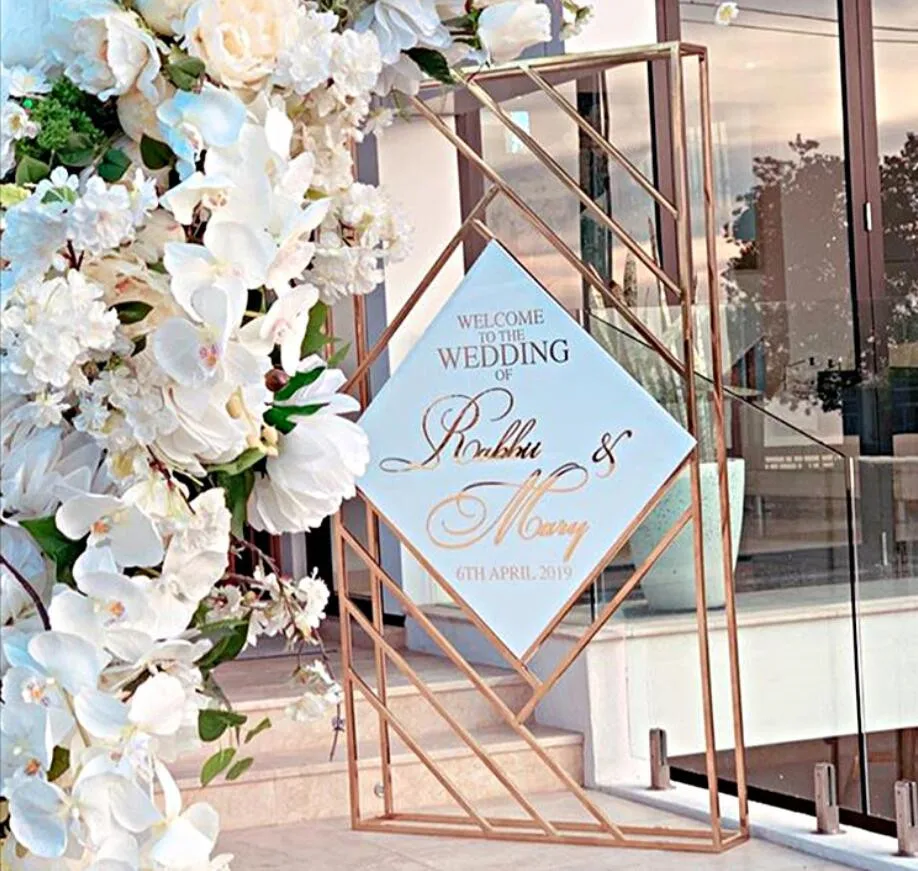 

rectangle shape metal frame for wedding ,event, stage background