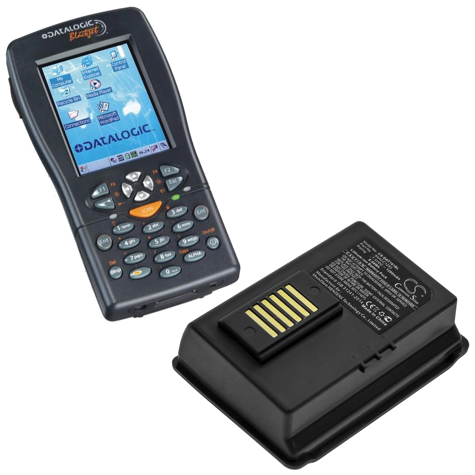 

Cameron Sino For Datalogic 001-101,JET 1200mAh / 8.88Wh