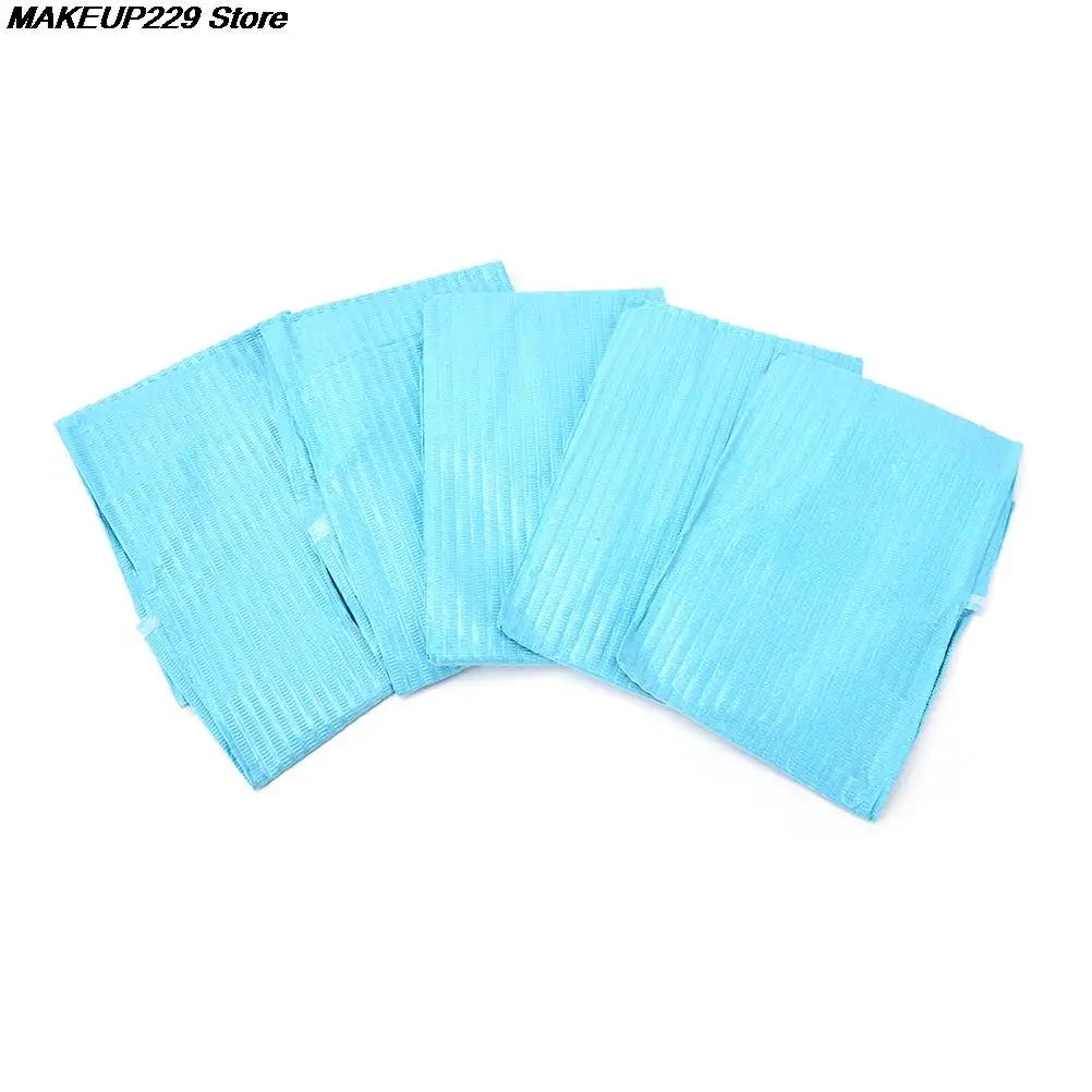 10 штук пакет одноразовый синий цвет шейный платок медицинский магазин полотенца