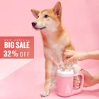 Чашка для мытья лап домашних животных, кошек, собак, инструмент для мытья лап, ручная вращающаяся чашка для мытья лап, мягкая силиконовая чашка для маленьких и средних собак, дропшиппинг