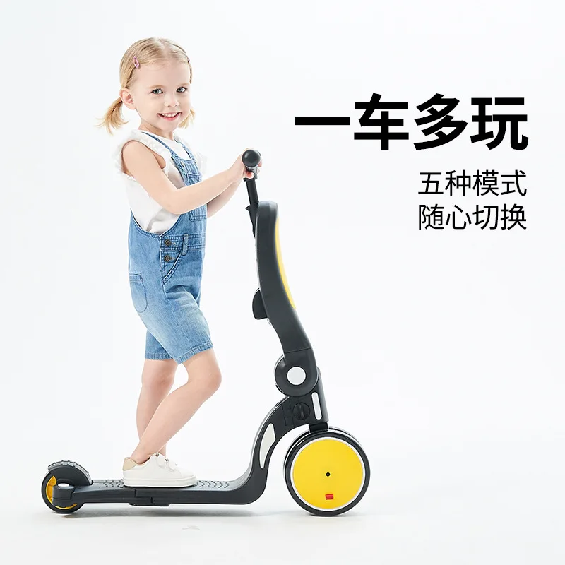 Дети могут кататься на скутере 2 12 лет дети один фут ребенок новичок педаль