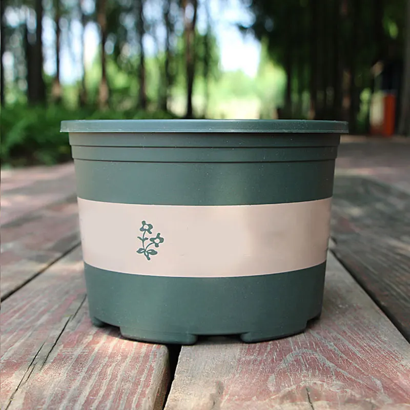 Большой круглый короткий цветочный горшок с контролем корня розы для посадки