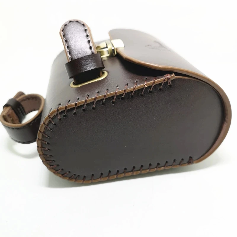 Винтажная Задняя сумка с крышкой кожаная велосипедная прочная Пряжка для