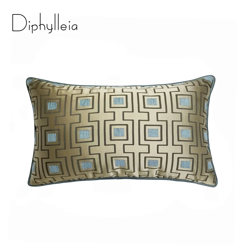 

Diphylleia Chenille Jacquard Cushion Cover Gorgeous Home Decor Pillow Case Champagne Coussin Luxury For Living Room Sofa Chair