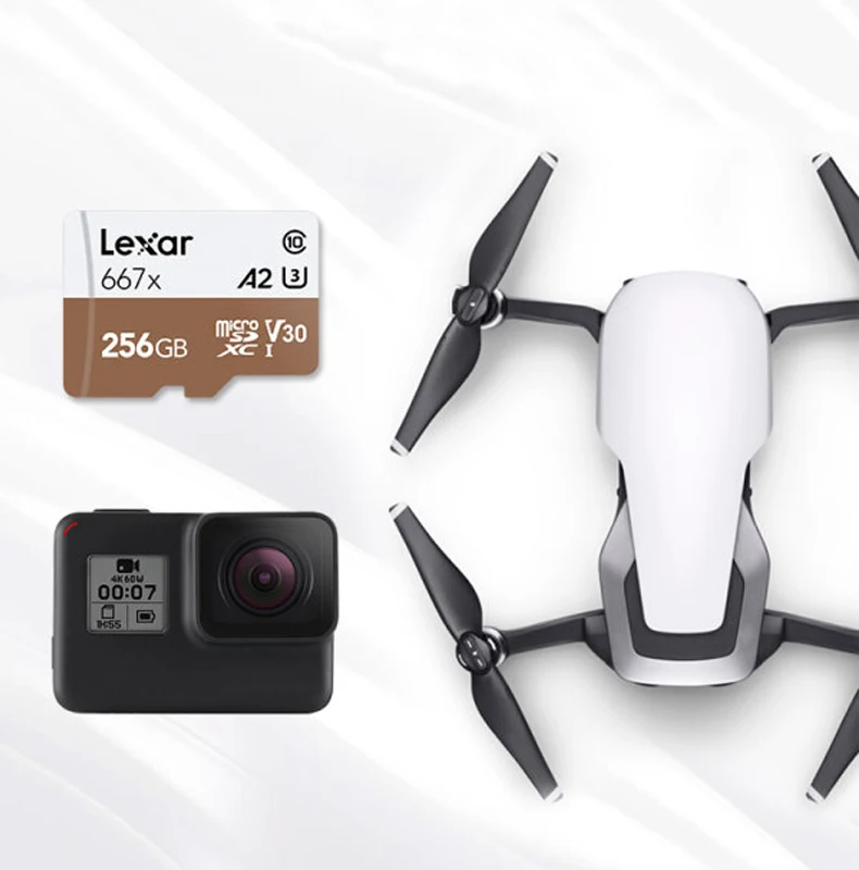 Профессиональная карта памяти Lexar 667x 512 гб A2 TF Class10 U3 Micro SD 64 128 для смартфона экшн