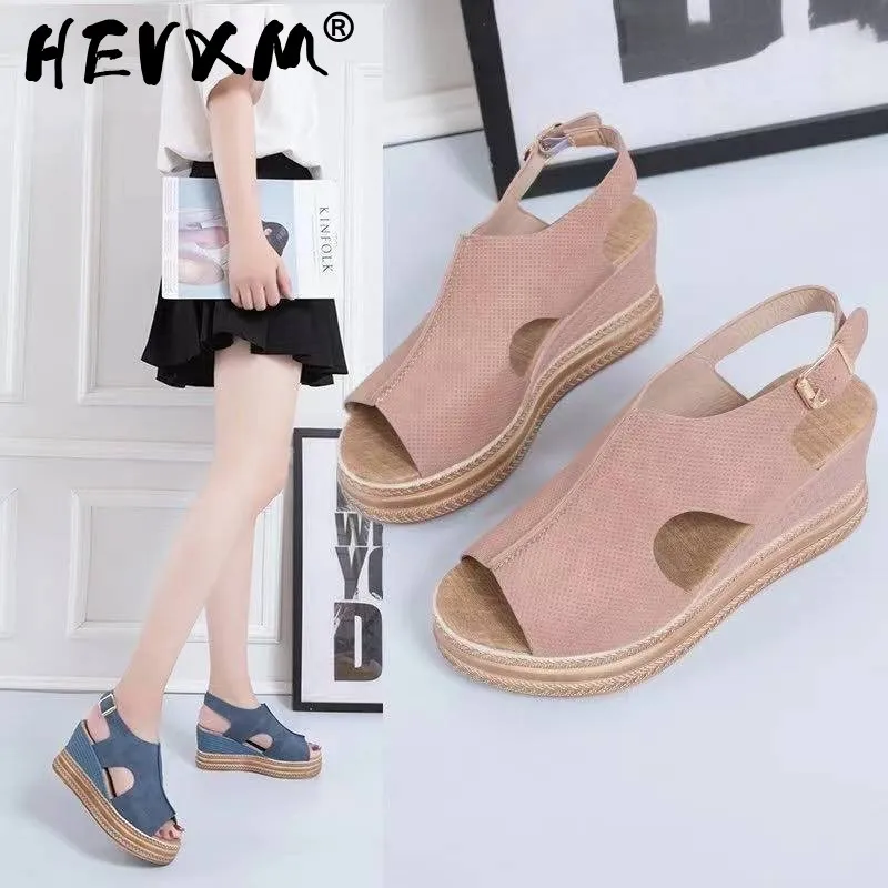 

2021 Sandals Women Wedges Shoes High Heels Sandals Summer Women shoes Chaussures Femme Platform Sandalia Feminina