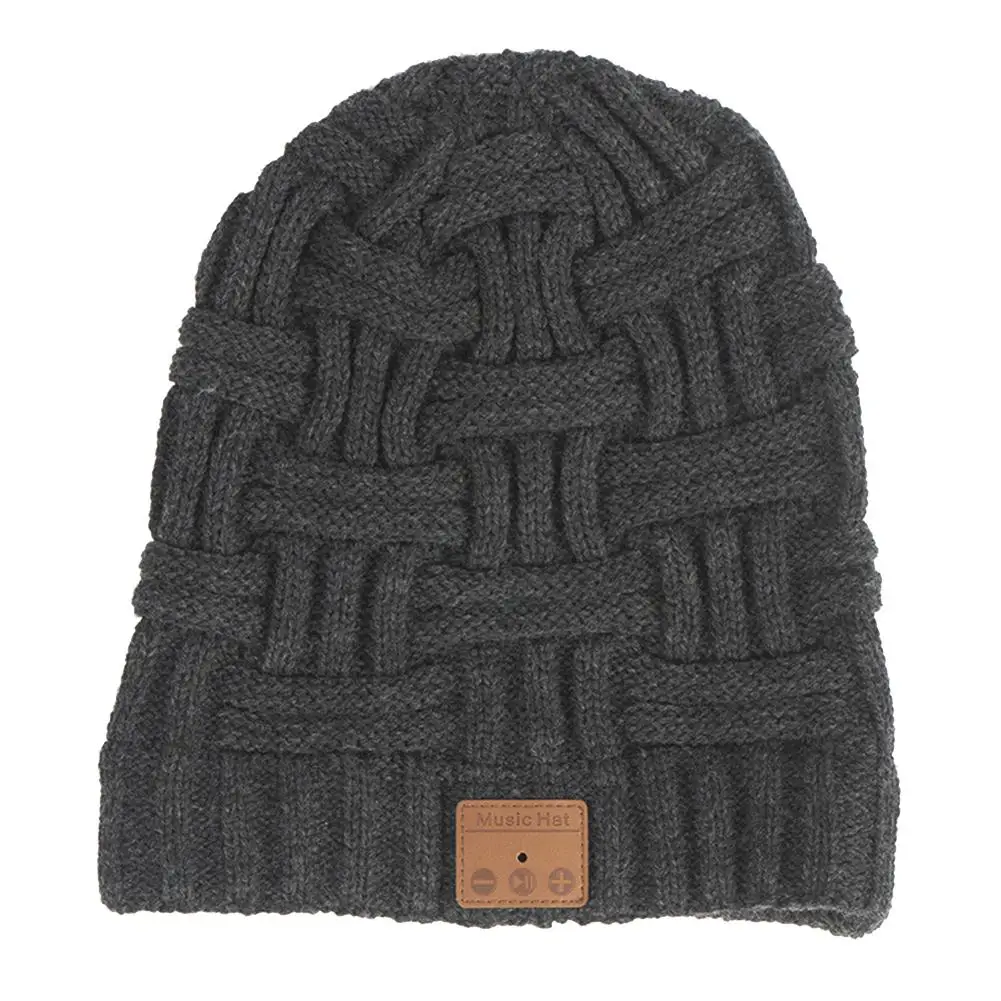 Bluetooth 5.0 Beanie Wireless Headphone Music Hat Built-in HD Stereo Speaker For Winter Fitness Sports Men's Women's | Электроника