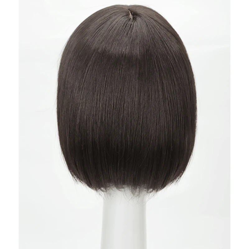 

LM synthetic wig female short hair natural simulation human hair Lisa same style hanging ears dyed medium and long hair