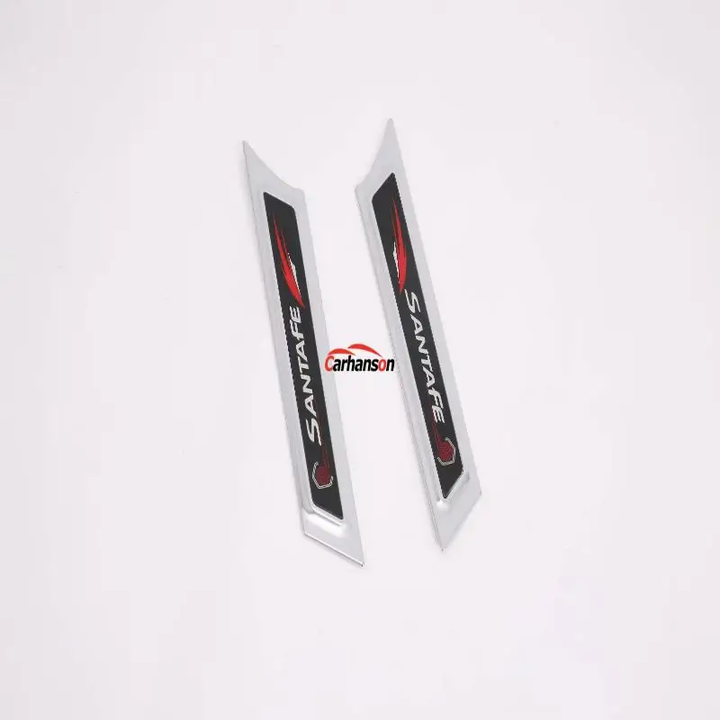 Автомобильные аксессуары для hyundai Santa fe боковой знак Santa Fe Авто Стайлинг наклейка хром углеродное волокно боковой знак крыло Emble