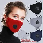 Хлопковая многоразовая маска для лица Pm 2,5, дышащая маска для рта, респиратор с фильтром из активированного угля, быстрая доставка