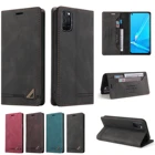 Чехол-книжка для OPPO A52, A72, кожаный, матовый, с магнитной застежкой