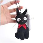 Плюшевая игрушка JiJi Black, милая мягкая набивная сумка для ключей с японским аниме, 10 см, подарок