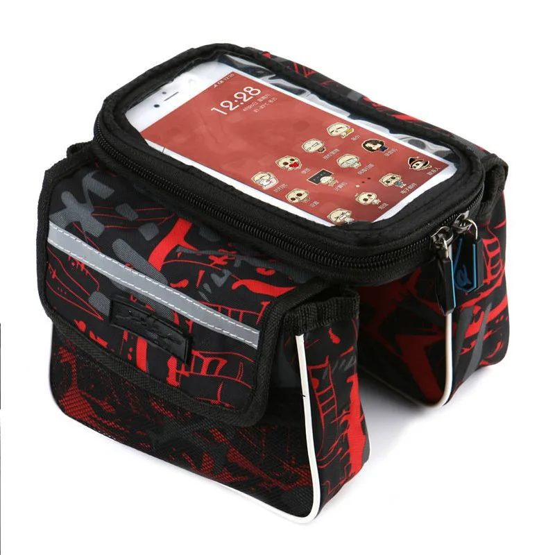 Водонепроницаемая велосипедная сумка для телефона с передним сенсорным экраном