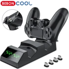 Зарядное устройство для двух контроллеров PS4 с 4 зарядными микро USB-портами док-станция для быстрой зарядки для Playstation 4PS4 SlimPS4 Pro