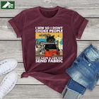 Женские футболки с графическим рисунком, высококачественные белые футболки с надписью I Sew So I't сток людей для сбережения жизни, лето 2021