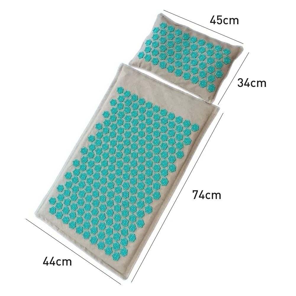 

Massager Cushion Massage Yoga Mat Lotus Spike Acupressure Relieve Stress Back Body Pain Spike Mat Massage Yoga Mat