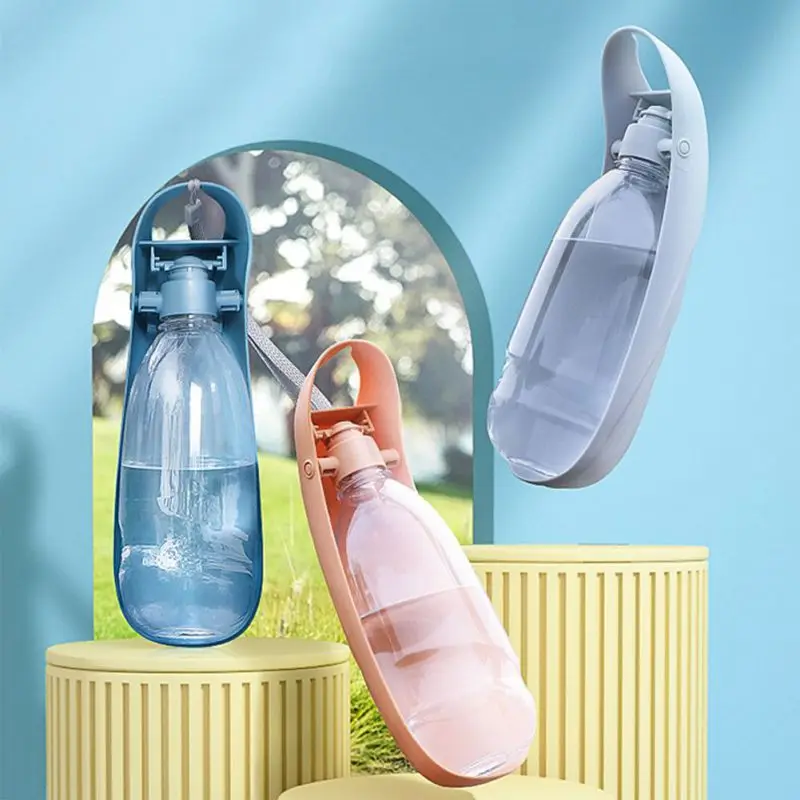 

550ml Portable Pet Dog Water Bottle Travel Dog Water Drinking Bowl For Dogs Cat Outdoor Leak Proof Puppy Pet Water Dispenser
